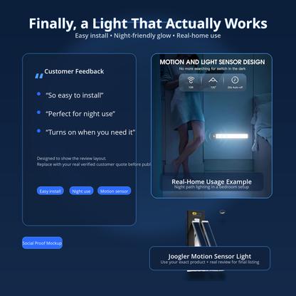 Joogler Night Sense Motion Sensor Light